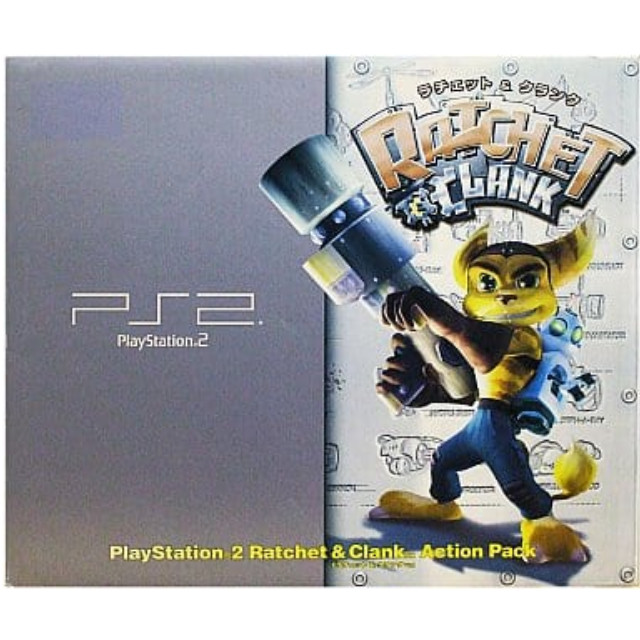 [PS2](本体)トイザらス限定 プレイステーション2 PlayStation2 ラチェット＆クランク アクションパック トイズ・ブルー(SCPH-39000TB)(ソフト同梱)
