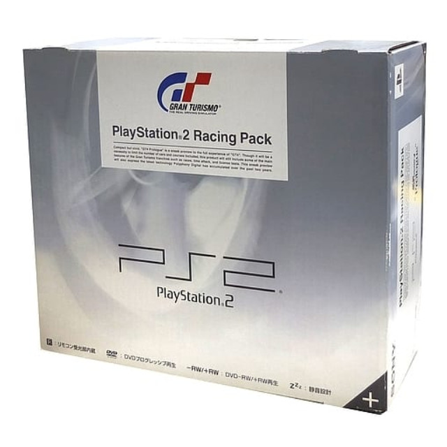 [PS2](本体)プレイステーション2 PlayStation2 レーシングパック(Racing Pack) セラミック・ホワイト(SCPH-55000GT)(グランツーリスモ4 プロローグ版同梱)