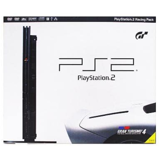 [PS2](本体)プレイステーション2 PlayStation2 チャコール・ブラック レーシングパック(SCPH-70000GT)(グランツーリスモ4同梱)