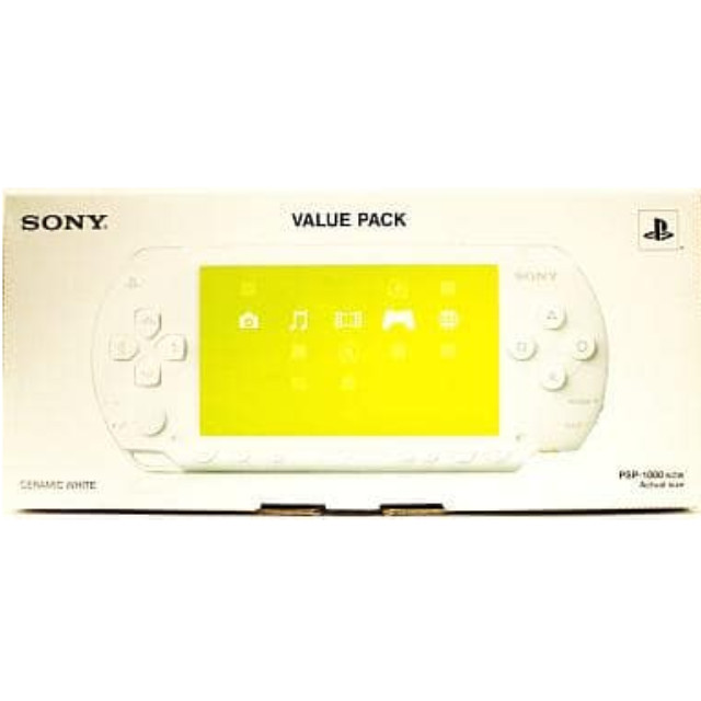 [PSP](本体)プレイステーション・ポータブル バリューパック セラミック･ホワイト(PSP-1000CW) (PSP-1000KCW)