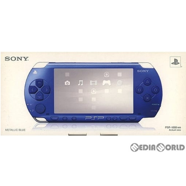 [PSP](本体)プレイステーション・ポータブル メタリックブルー(PSP-1000MB)