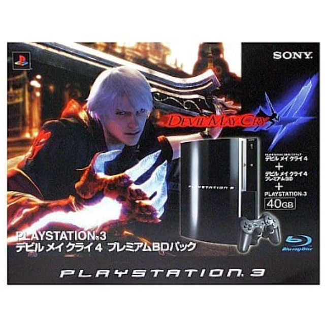 [PS3](本体)プレイステーション3 PLAYSTATION3 デビル メイ クライ4 プレミアムBDパック HDD40GB クリアブラック同梱版(CECHHDM)