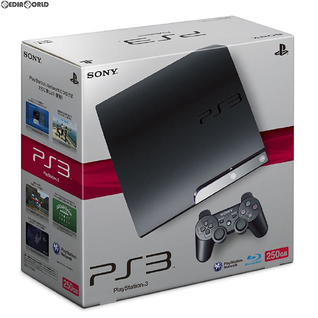 PS3](本体)プレイステーション3 PlayStation3 HDD250GB チャコール ...