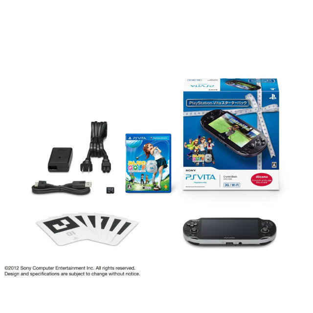 [PSVita](本体)PlayStation Vita 3G/Wi-Fiモデル クリスタル・ブラック スターターパック(PCHJ-10003)