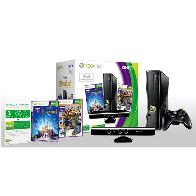 [Xbox360](本体)Xbox 360 4GB+Kinect(キネクト:ディズニーランド・アドベンチャーズ同梱版)(S4G-00143)