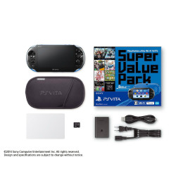 [PSV]PlayStation Vita Super Value Pack Wi-Fiモデル ブルー/ブラック(PCHJ-10017)