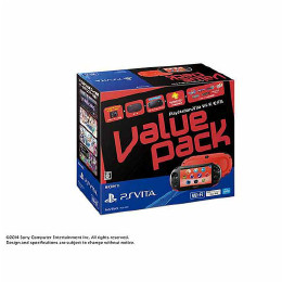 [PSV]PlayStation Vita Value Pack Wi-Fiモデル レッド/ブラック(PCHJ-10021)