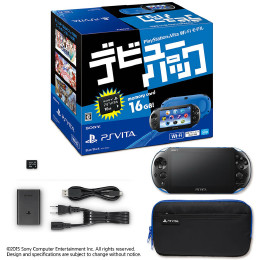 [PSV]PlayStation Vita デビューパック Wi-Fiモデル ブルー/ブラック(PCHJ-10025)