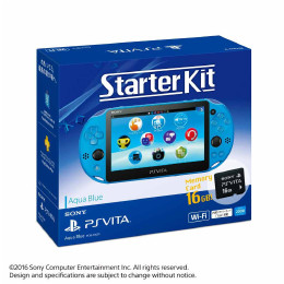 [PSV]PlayStation Vita Starter Kit(プレイステーション ヴィータ スターターキット) アクア・ブルー(PCHJ-10030)