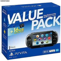 [PSV]PlayStation Vita 16GB バリューパック Wi-Fiモデル ブラック(PCHJ-10032)