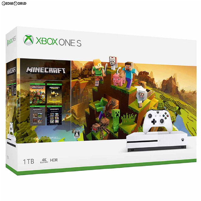 [XboxOne](本体)Xbox One S 1TB(Minecraft(マインクラフト) マスター コレクション同梱版)(234-00670)