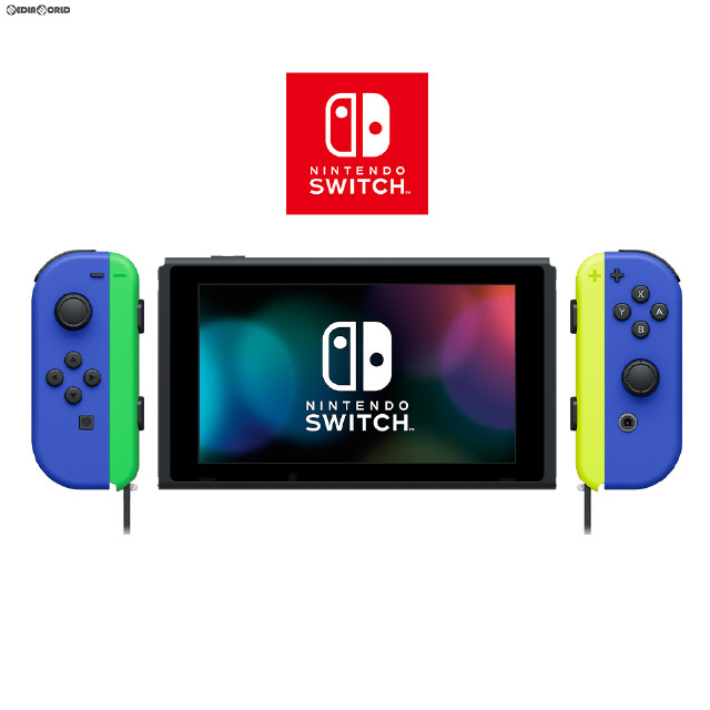 [Switch](本体)マイニンテンドーストア限定 (新型)Nintendo Switch(ニンテンドースイッチ) カスタマイズ Joy-Con(L) ブルー/(R) ブルー Joy-Conストラップ ネオングリーン/ネオンイエロー(HAD-S-KAYAA)