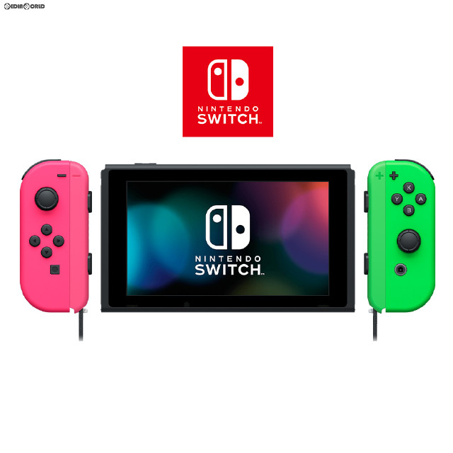 [Switch](本体)マイニンテンドーストア限定 Nintendo Switch(有機ELモデル)(ニンテンドースイッチ 有機ELモデル) カスタマイズ Joy-Con(L) ネオンピンク/(R) ネオングリーン Joy-Conストラップ ネオンピンク/ネオングリーン(HEG-S-KAYAA)