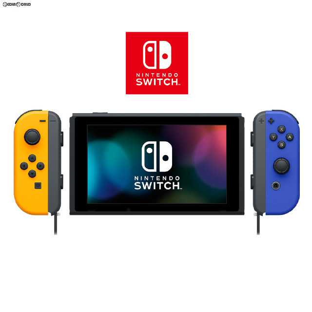 [Switch](本体)マイニンテンドーストア限定 Nintendo Switch(ニンテンドースイッチ) カスタマイズ Joy-Con(L) ネオンオレンジ/(R) ブルー Joy-Conストラップ ブラック(HAD-S-KAYAA)