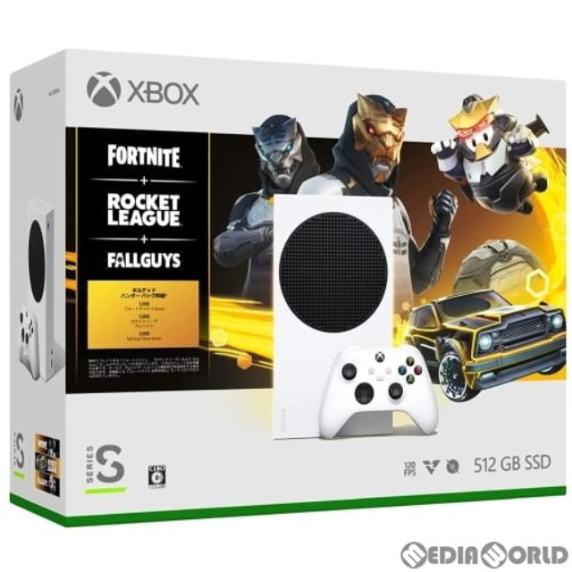 [XboxX/S](本体)Xbox Series S 512GB Fortnite(フォートナイト)/Rocket League(ロケットリーグ)/Fall Guys(フォールガイズ)同梱版(RRS-00086)