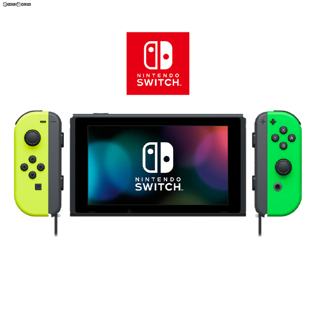 [Switch](本体)マイニンテンドーストア限定 Nintendo Switch(ニンテンドースイッチ) Joy-Con(L) ネオンイエロー/(R) ネオングリーン Joy-Conストラップ ブラック(HAD-S-KAYAA)
