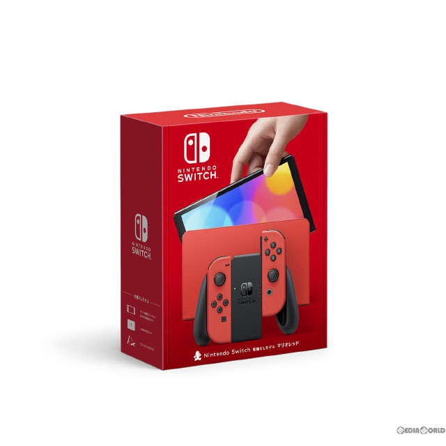 [Switch](本体)Nintendo Switch(有機ELモデル) ニンテンドースイッチ マリオレッド(HEG-S-RAAAA)