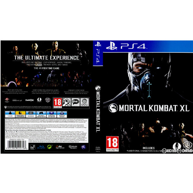 [PS4]MORTAL KOMBAT XL(モータルコンバット XL)(EU版)(CUSA-03679)