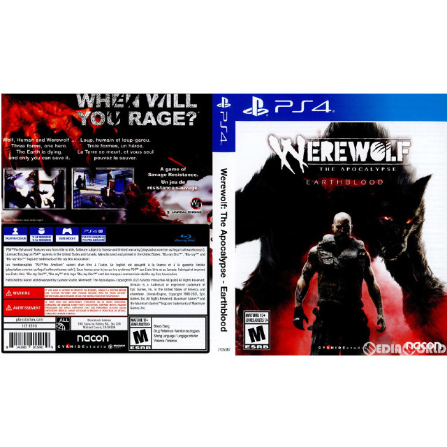 [PS4]Werewolf The Apocalypse Earthblood(ワーウルフ ジ・アポカリプス アースブラッド)(北米版)(2105387)