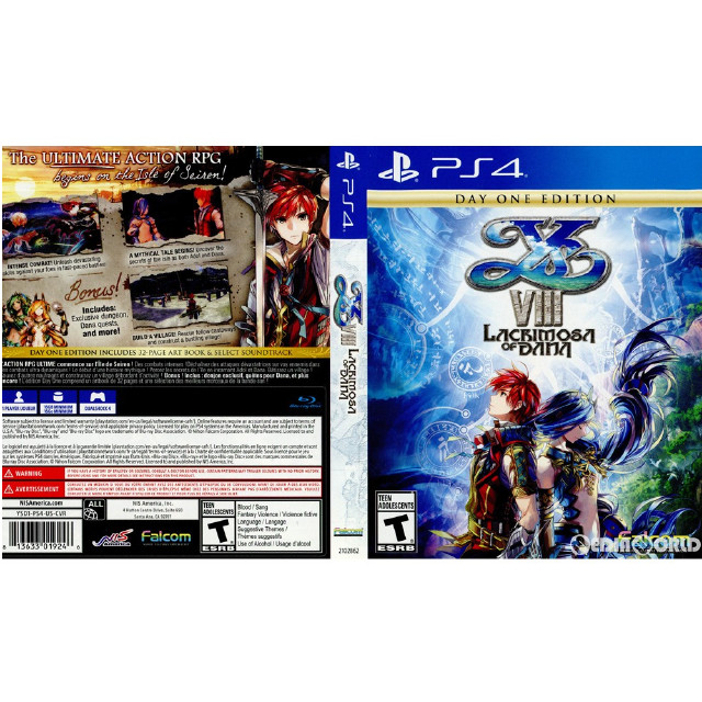 [PS4]YS VIII LACRIMOSA OF DANA(イース8 ラクリモサ・オブ・ダーナ) DAY ONE EDITION 北米版(2102862)