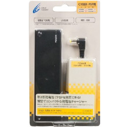 [OPT]PSP用乾電池アダプタ　ブラック　サイバーガジェット(USBケーブル同梱)