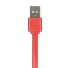 [OPT]3DSLL・3DS用CYBER・USB充電フラットケーブル1.2m　レッド　サイバーガジェット