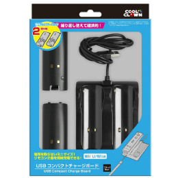 [OPT](再販)WiiU・Wii用USBコンパクトチャージボード ブラック　デイテルジャパン(DJ-WIUUC-BK)