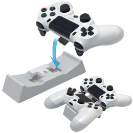 [PS4]置くだけ充電スタンド for ワイヤレスコントローラー(DUALSHOCK4) ホワイト HORI(PS4-040)