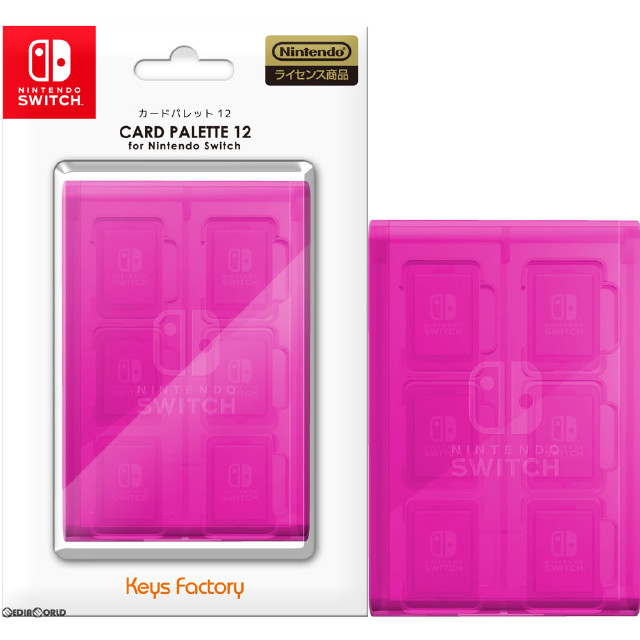 [Switch]カードパレット12 for Nintendo Switch(ニンテンドースイッチ) ピンク キーズファクトリー(NCT-001-2)