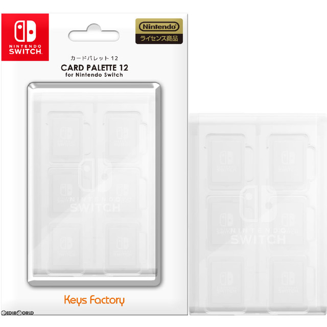 [Switch]カードパレット12 for Nintendo Switch(ニンテンドースイッチ) クリアホワイト キーズファクトリー(NCT-001-3)