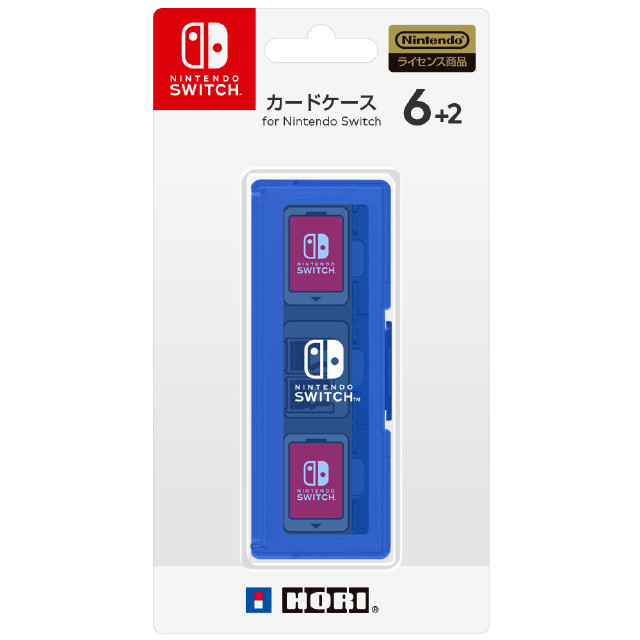 [Switch]カードケース6+2 for Nintendo Switch(ニンテンドースイッチ) ブルー HORI (NSW-018)