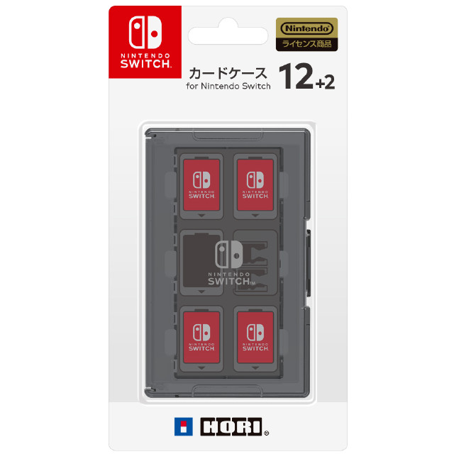 [Switch]カードケース12+2 for Nintendo Switch(ニンテンドースイッチ) ブラック HORI (NSW-021)