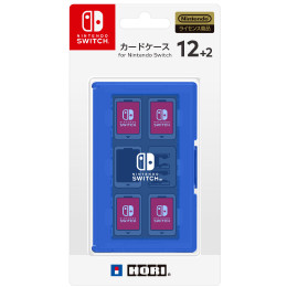 [Switch]カードケース12+2 for Nintendo Switch(ニンテンドースイッチ) ブルー HORI (NSW-022)