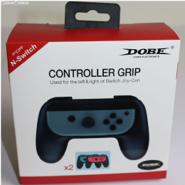 [Switch]Nintendo Switch Joy-Con(ニンテンドースイッチ ジョイコン) コントローラーグリップ 2個セット ブラック DOBE(TNS-851)