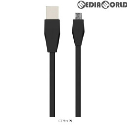 [PS4]CYBER・USBコントローラー充電フラットケーブル 4m(PS4用) ブラック サイバーガジェット(CY-P4USFC4-BK)
