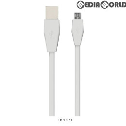 [PS4]CYBER・USBコントローラー充電フラットケーブル 4m(PS4用) ホワイト サイバーガジェット(CY-P4USFC4-WH)