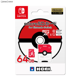 [Switch]ポケットモンスター microSDカード for Nintendo Switch(ニンテンドースイッチ) 64GB モンスターボール HORI(NSW-191)