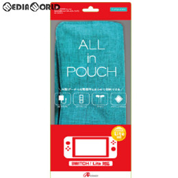 [Switch]Switch/Switch Lite用(スイッチ/スイッチライト用) ALL in POUCH(ターコイズ) アンサー(ANS-SW008TQ)