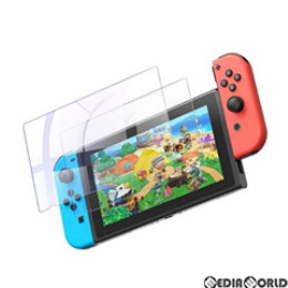 [Switch]Nintendo Switch用(ニンテンドースイッチ用) 液晶保護ガラスフィルム ブルーライトカット(2枚入) YOSH(GS101)