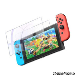 [Switch]Nintendo Switch用(ニンテンドースイッチ用) 液晶保護ガラスフィルム 抗菌・防指紋(2枚入) YOSH(GS102)