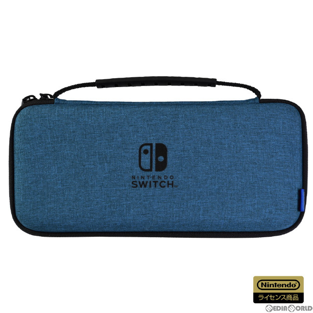 [Switch]スリムハードポーチ プラス for Nintendo Switch(ニンテンドースイッチ) ブルー 任天堂ライセンス商品 HORI(NSW-811)