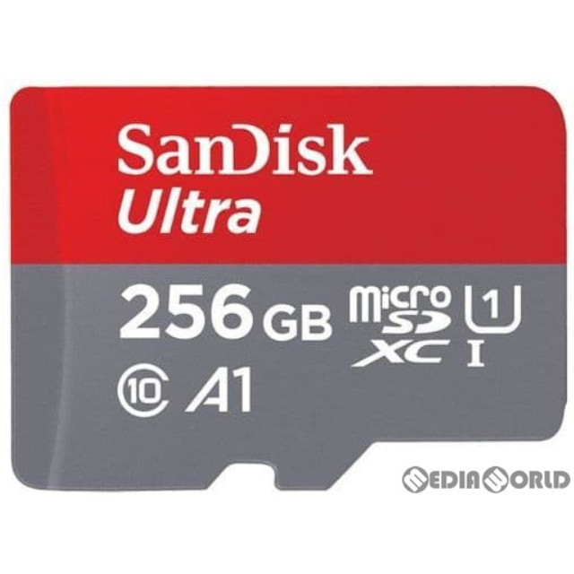 [Switch]SanDisk ウルトラ プレミアムエディション microSDXC UHS-I A1 カード 256GB Class10 アダプタ無パッケージ サンディスク(SDSQUAR-256G-GN6MN)