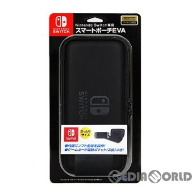 [Switch]Nintendo Switch専用(ニンテンドースイッチ専用) スマートポーチEVA ブラック 任天堂ライセンス商品 マックスゲームズ(HACP-02BK)