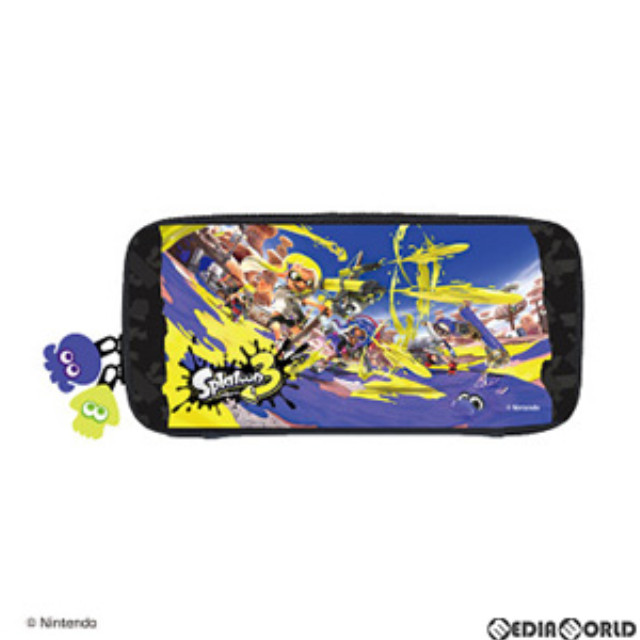 [Switch] Nintendo Switch専用(ニンテンドースイッチ専用) スマートポーチEVA スプラトゥーン3 A柄 任天堂ライセンス商品 マックスゲームズ(HACP-08SP3A)