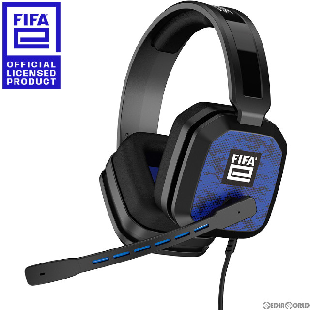 [買取][PS5]FIFAe ゲーミングヘッドセット ブラック FIFAe公式ライセンス商品 サイバーガジェット(FIFAE-GMHS-BK)