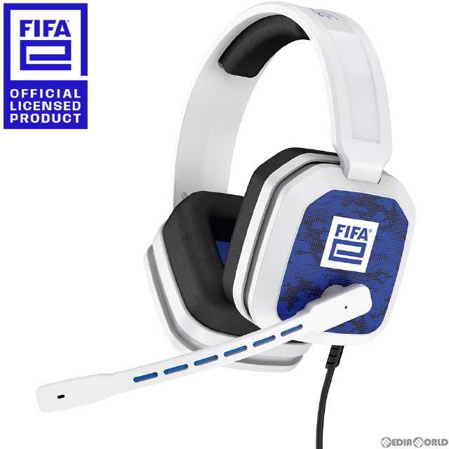 [買取][PS5]FIFAe ゲーミングヘッドセット ホワイト FIFAe公式ライセンス商品 サイバーガジェット(FIFAE-GMHS-WH)