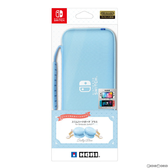 [Switch]スリムハードポーチ プラス for Nintendo Switch&trade;(ニンテンドースイッチ) ソルティブルー 任天堂ライセンス商品 HORI(NSW-825)