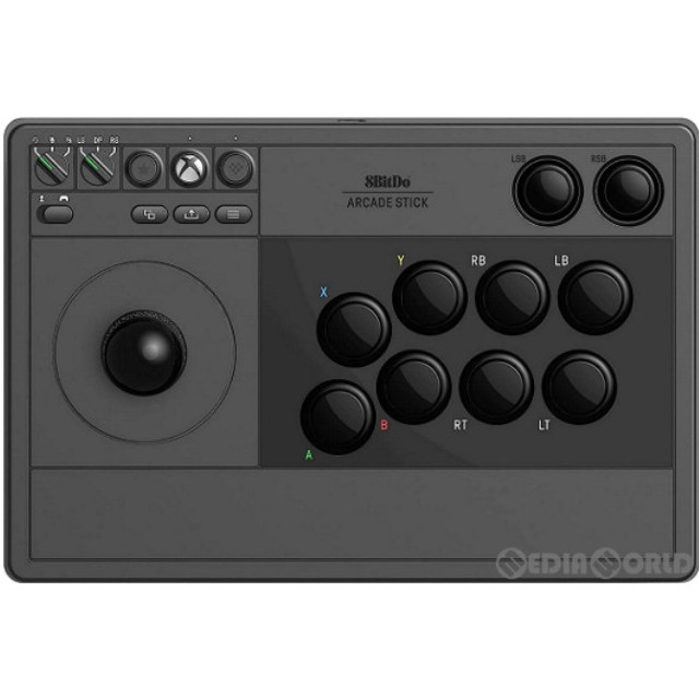 [XboxX/S]8BitDo Arcade Stick(8ビットドゥ アーケードスティック) for Xbox ブラック マイクロソフトライセンス商品 サイバーガジェット(CY-8BDASX-BK)
