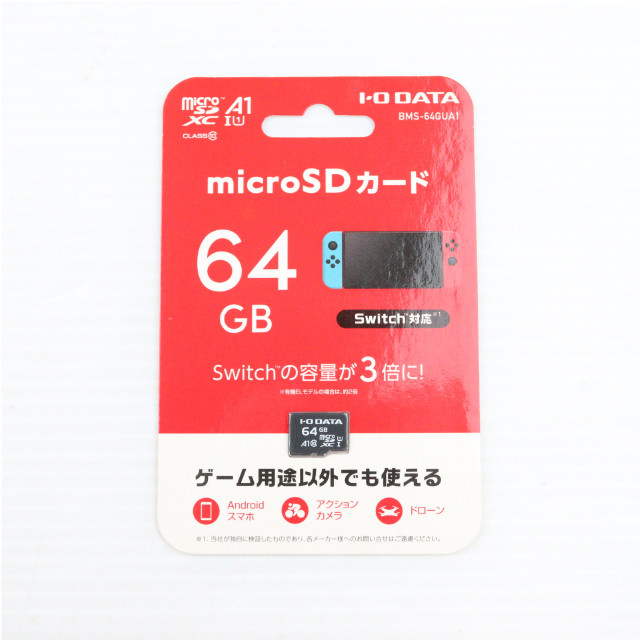 [Switch]microSDXCカード(マイクロSDXCカード) A1/UHS-I UHS スピードクラス1対応 64GB アイ・オー・データ機器(BMS-64GUA1)