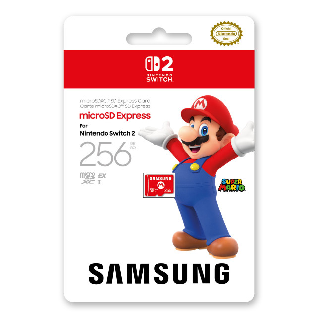 [Switch2] Samsung microSD Express Card(サムスン マイクロSDエクスプレスカード) 256GB for Nintendo Switch 2(ニンテンドースイッチ2) サムスン(BEE-A-SD01B)